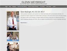 Tablet Screenshot of glennweybright.com
